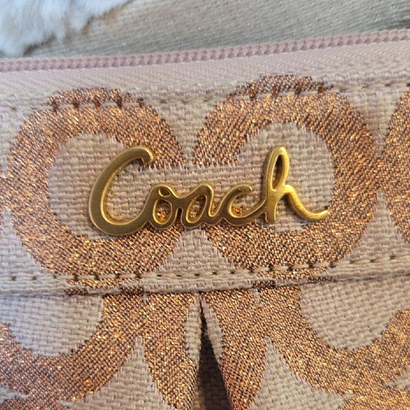 Coach Pink and Brown Crossbody Bag - Picture 2 of 9